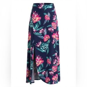 Floral Swim Maxi Skirt Womens SIZE L